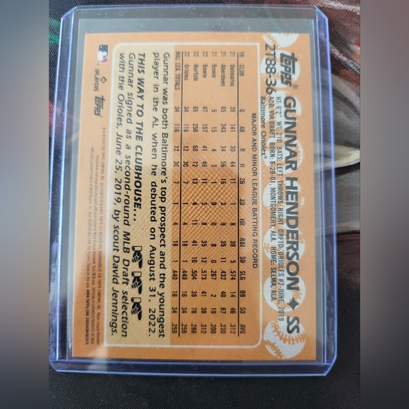 2023 Topps 1998 35th Anniversary Gunnar Henderson Rookie Card - Picture 2 of 2